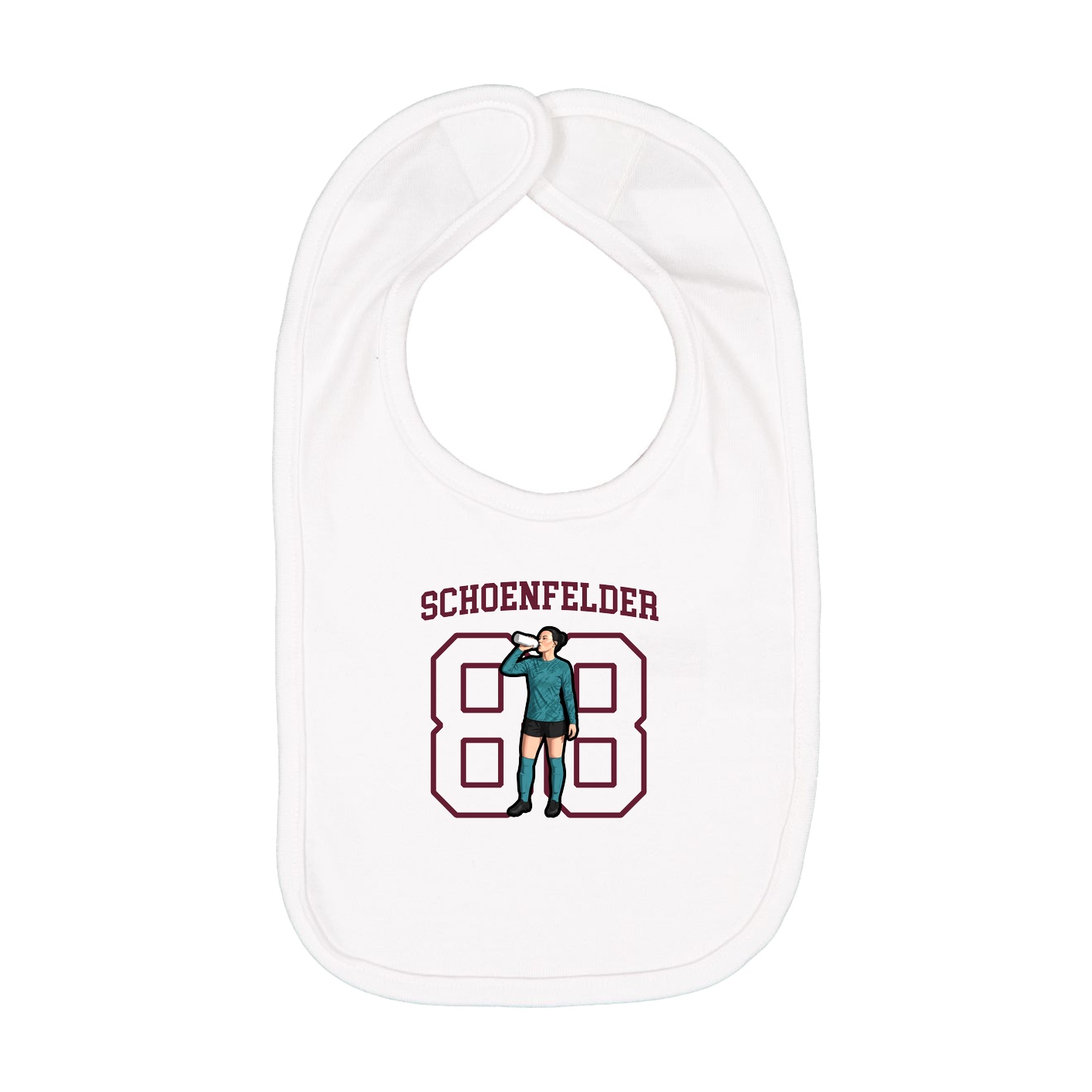 Infant Bib — Shirsey in White