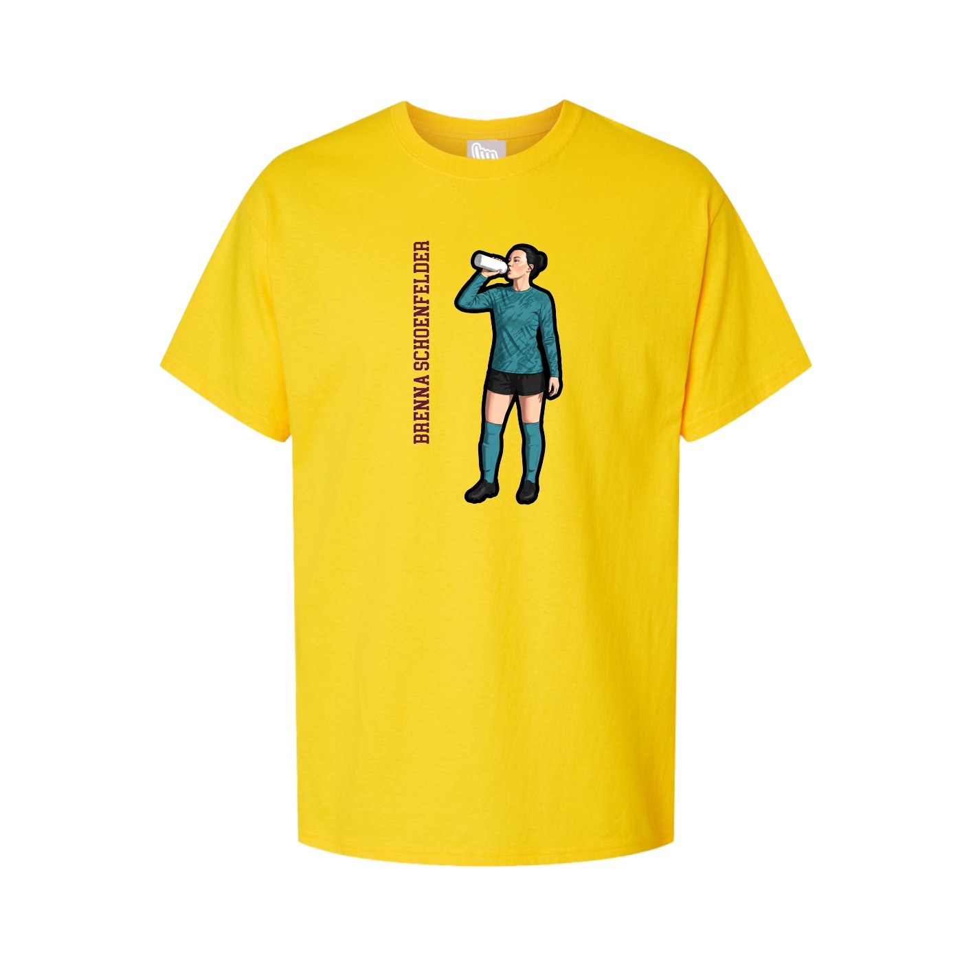 Tee — Name Vertical in Gold