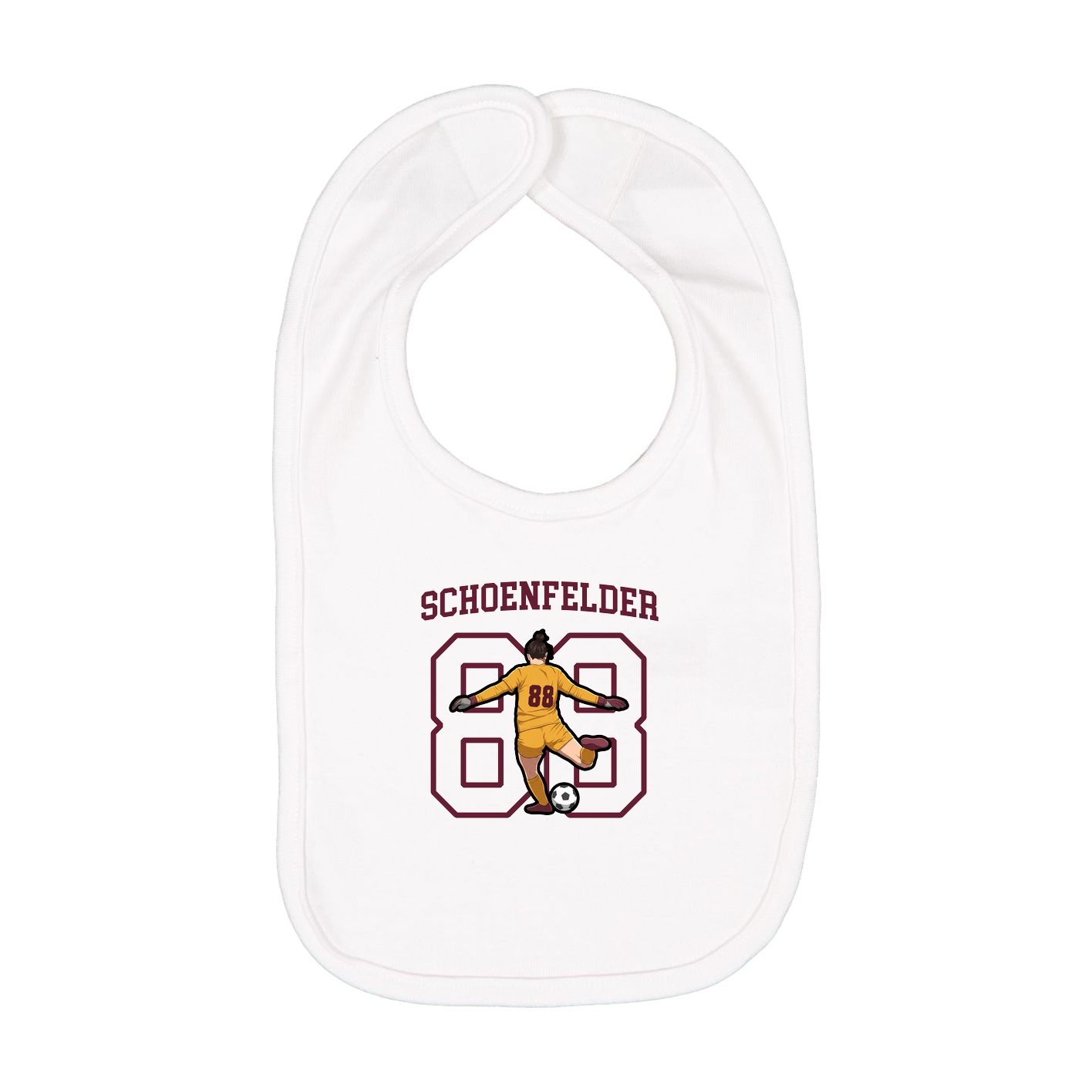 Infant Bib — Shirsey in White