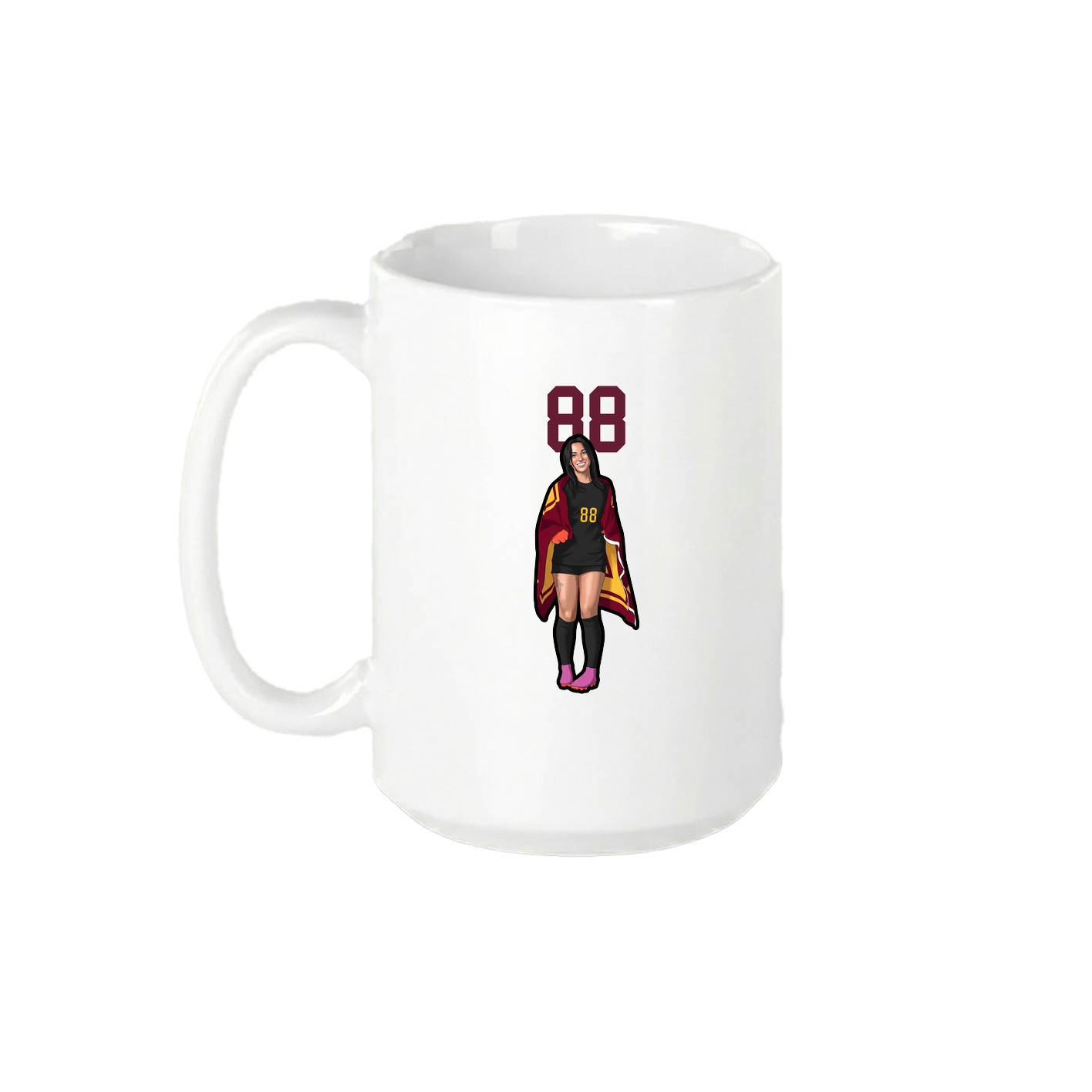 15oz Coffee Mug — Number Top in White