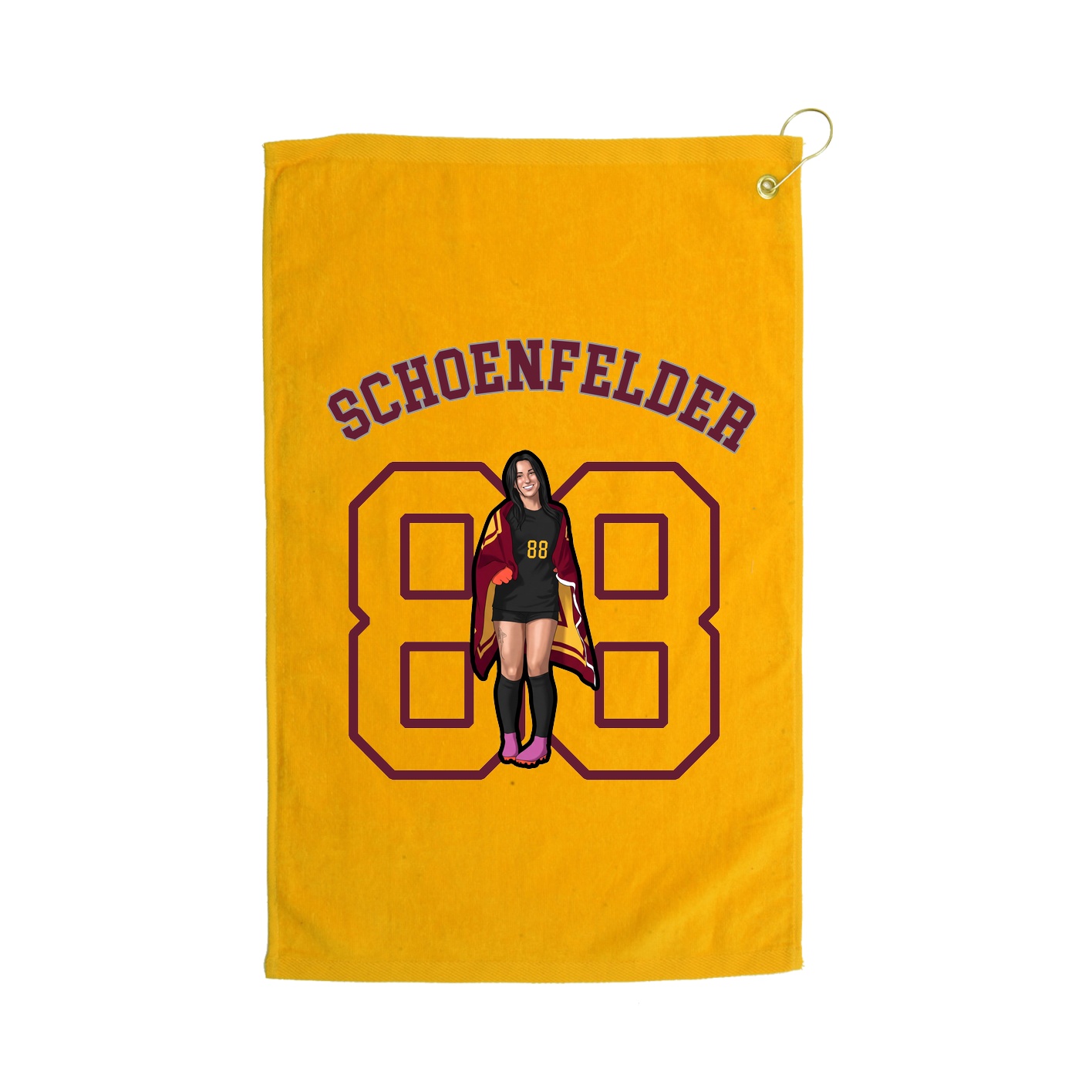 Golf Towel — Shirsey Arch in Gold