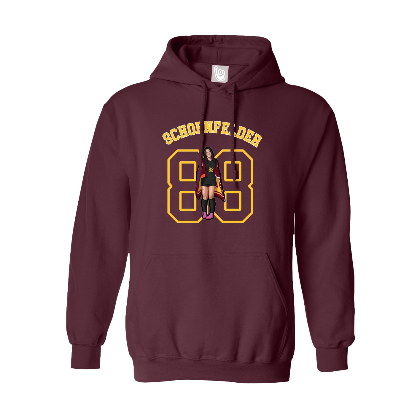 Hoodie — Shirsey Arch in Maroon