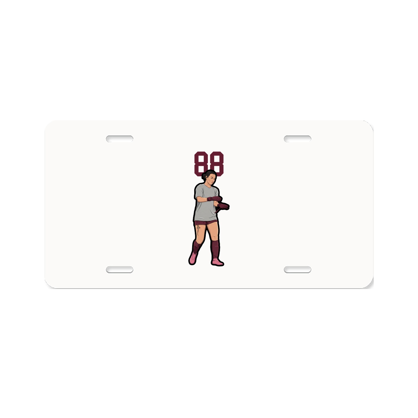 License Plate — Number Top in Classic