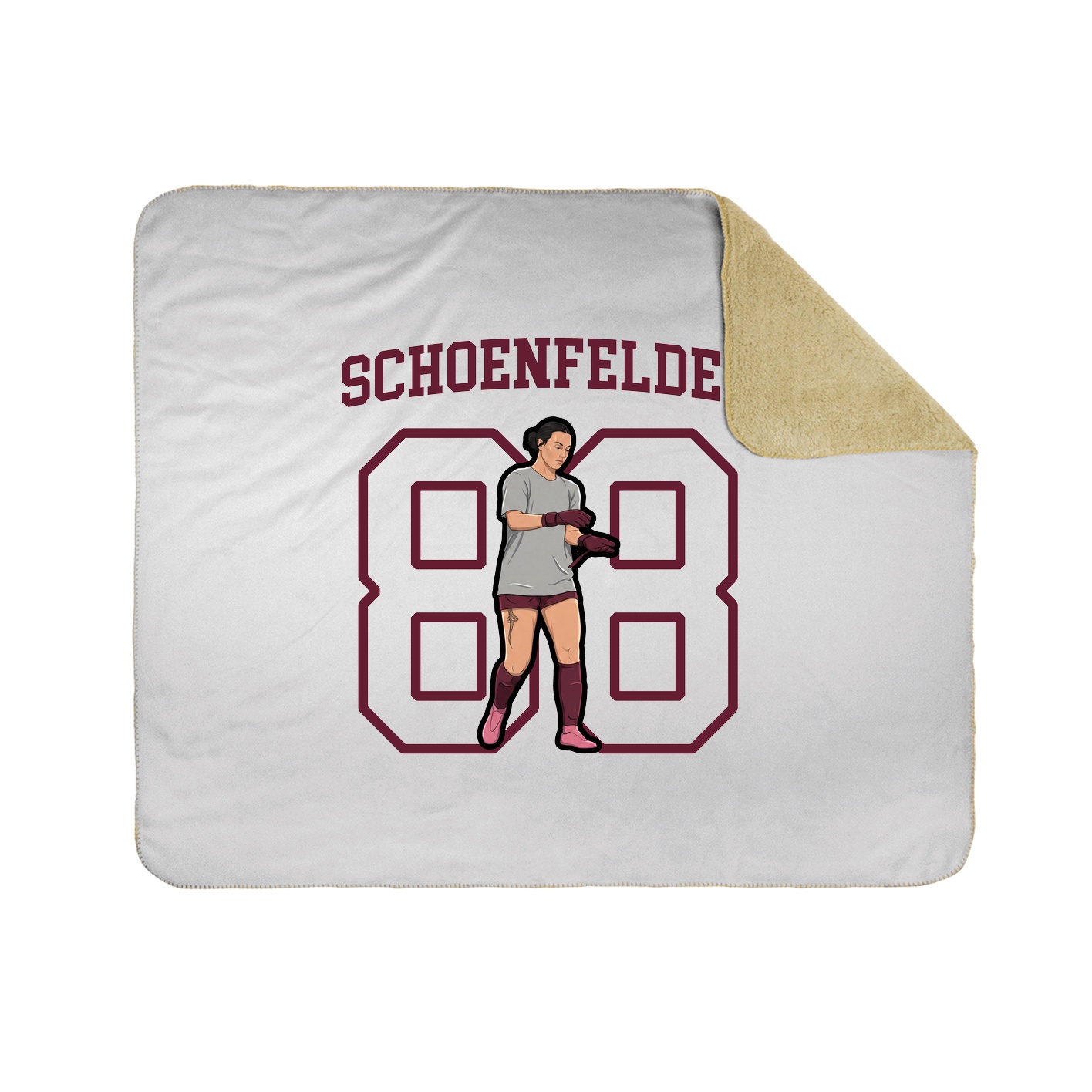 Throw Blanket — Shirsey in White