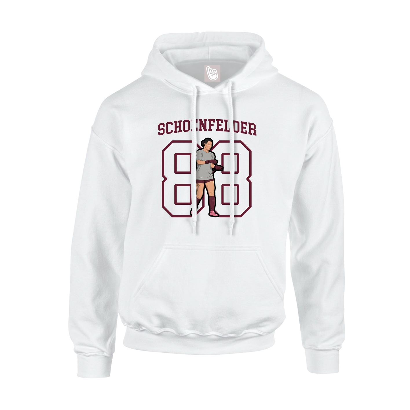 Hoodie — Shirsey in White
