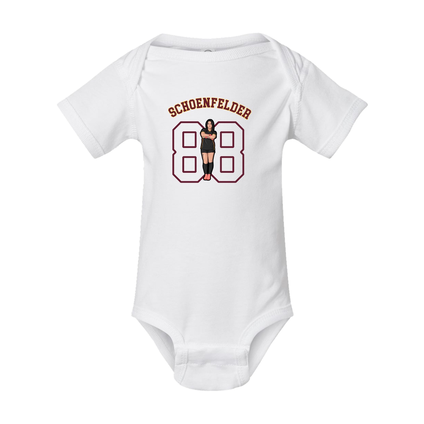 Baby Onesie — Shirsey Arch in White