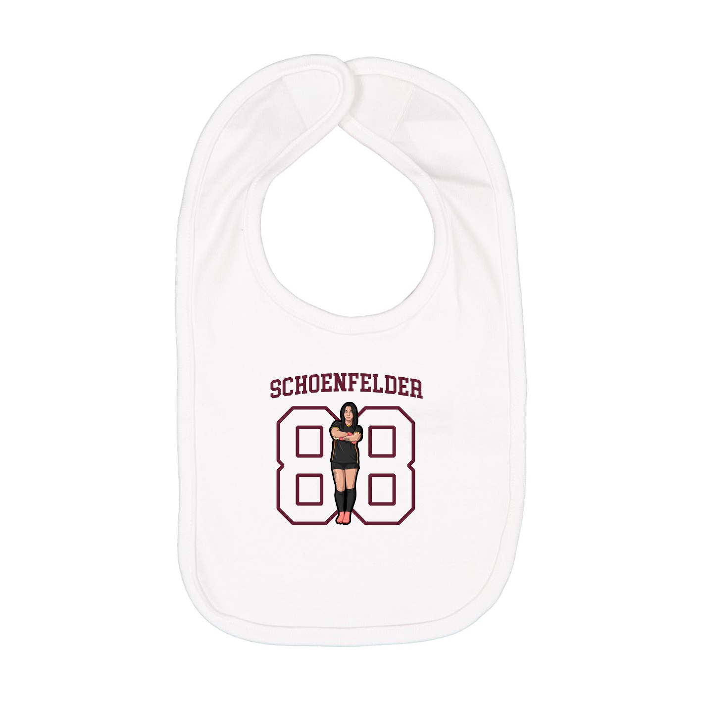 Infant Bib — Shirsey in White