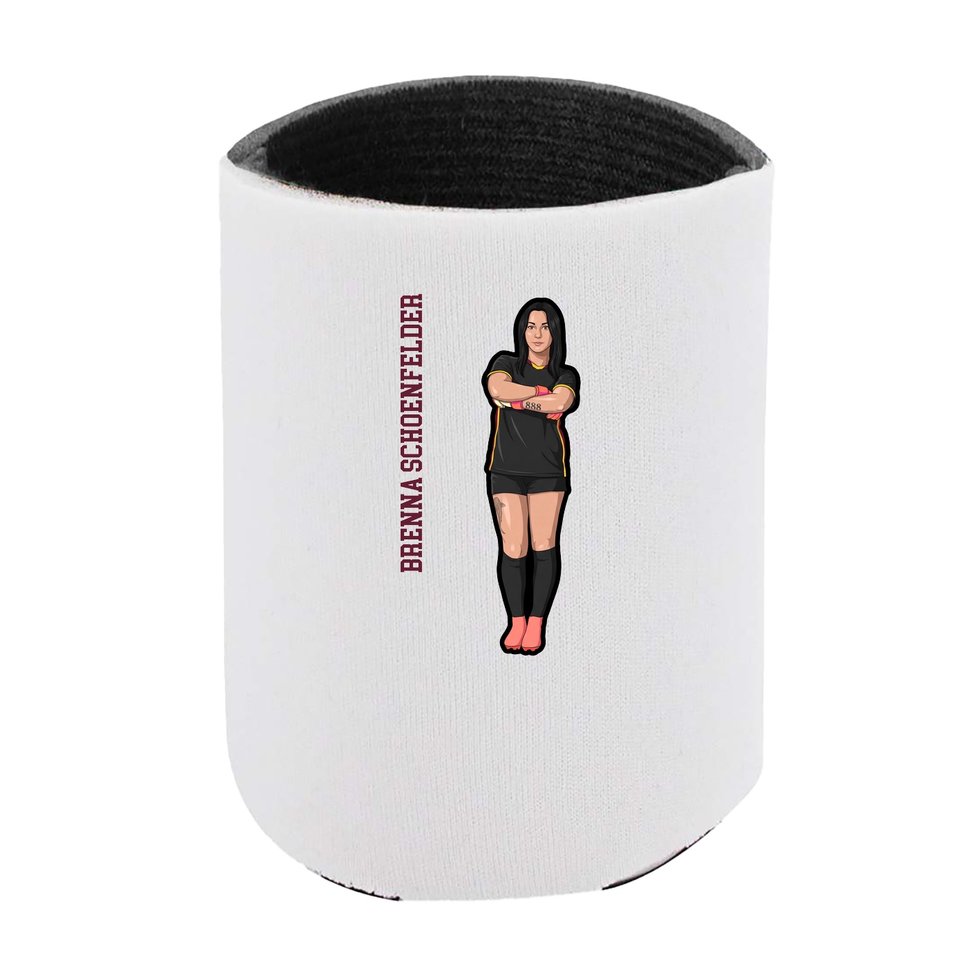 Can Holder — Name Vertical in White