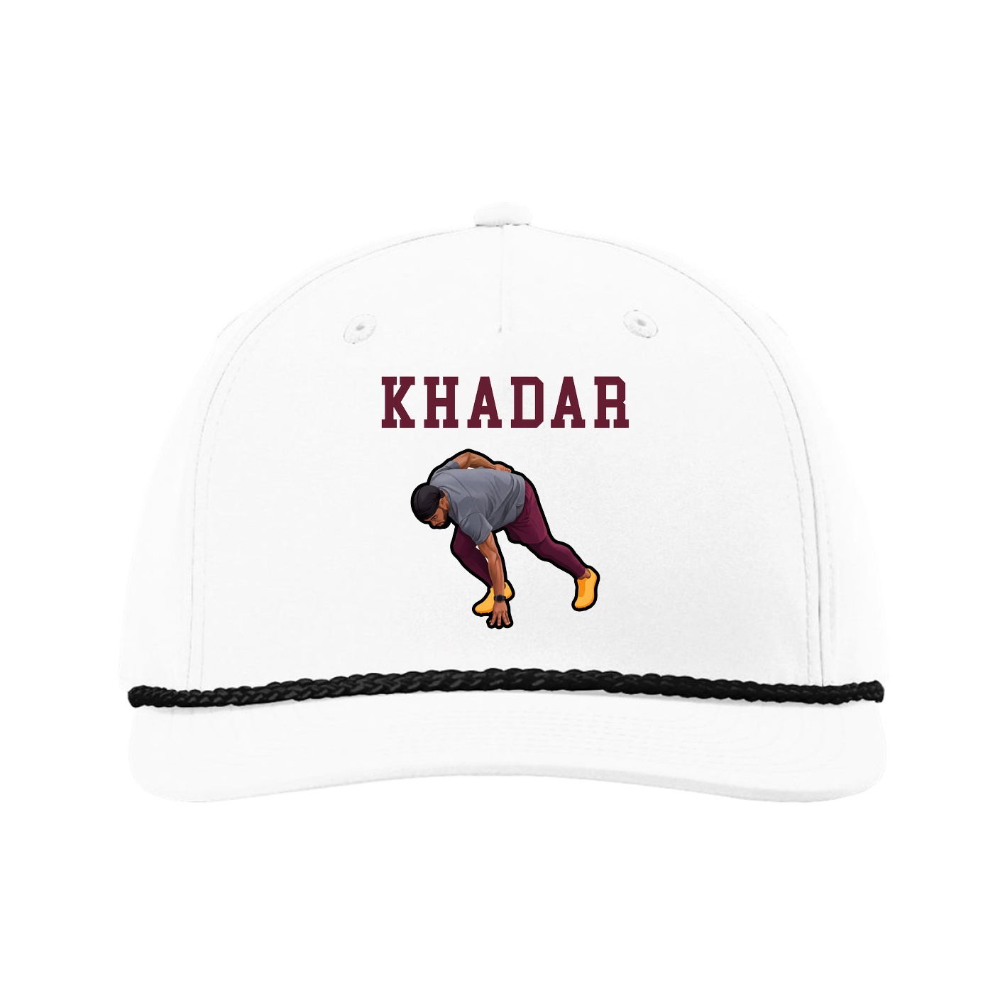 Five-Panel Classic Rope Cap — Shirsey in White
