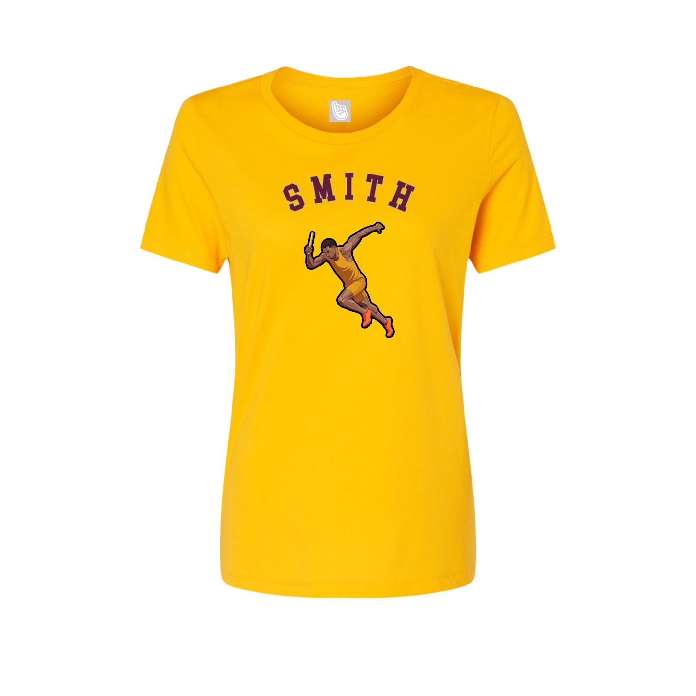 Fitted Women's Tee — Shirsey Arch in Gold