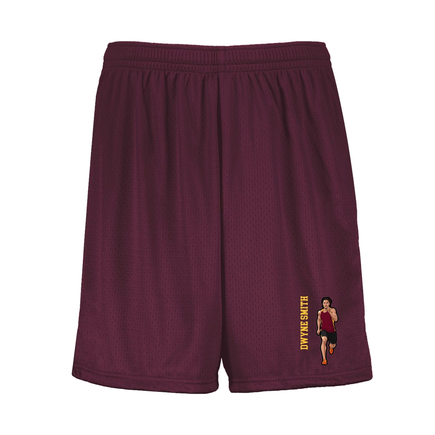 Shorts — Name Vertical in Maroon