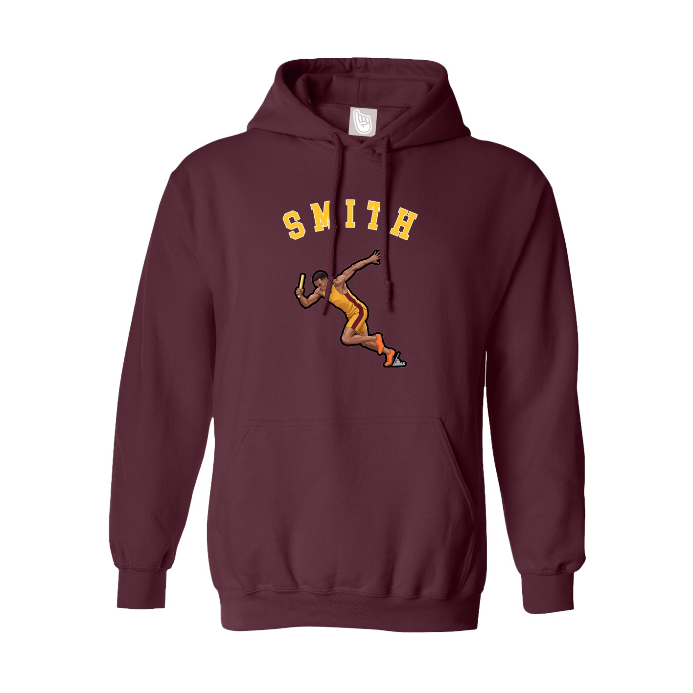 Youth Hoodie — Shirsey Arch in Maroon