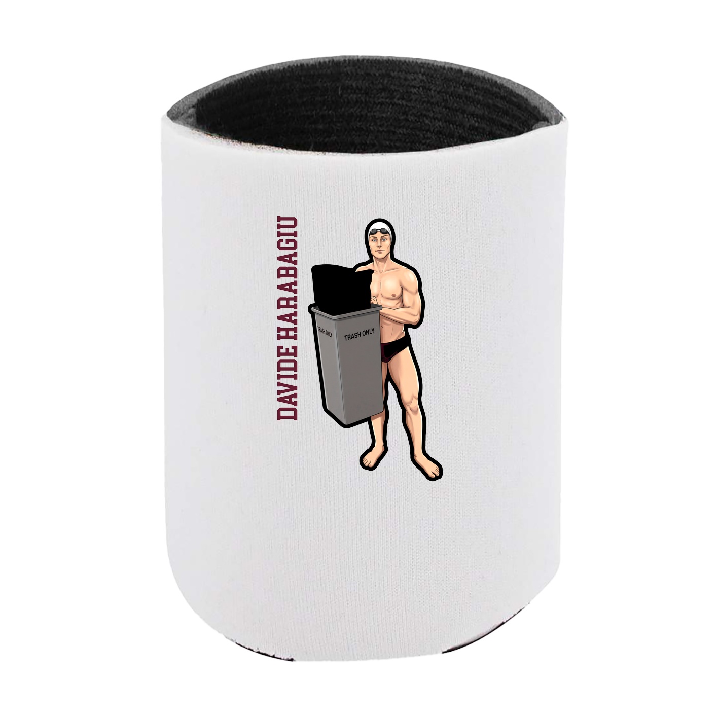 Can Holder — Name Vertical in White