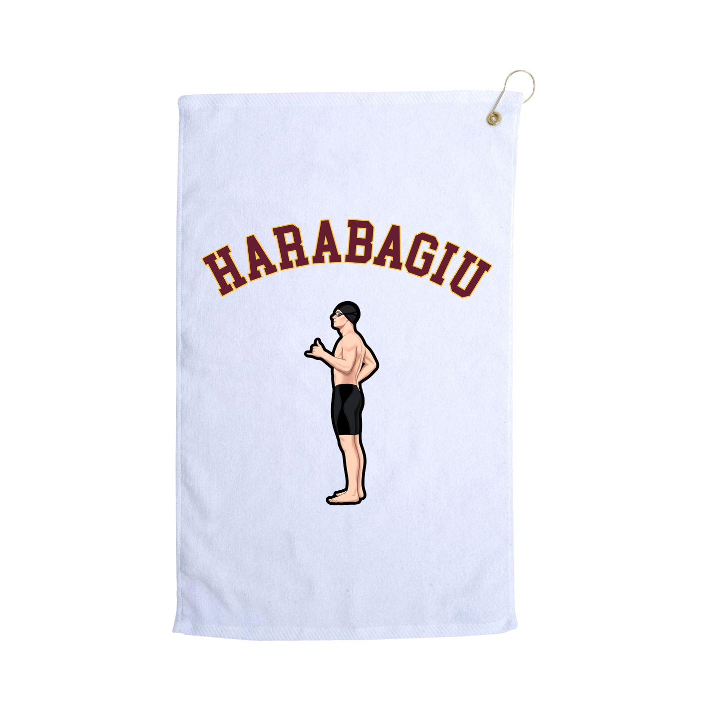 Golf Towel — Shirsey Arch in White