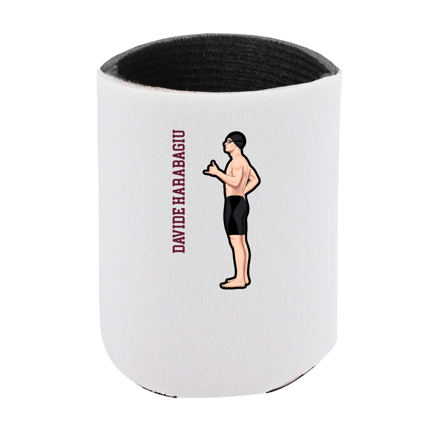 Can Holder — Name Vertical in White