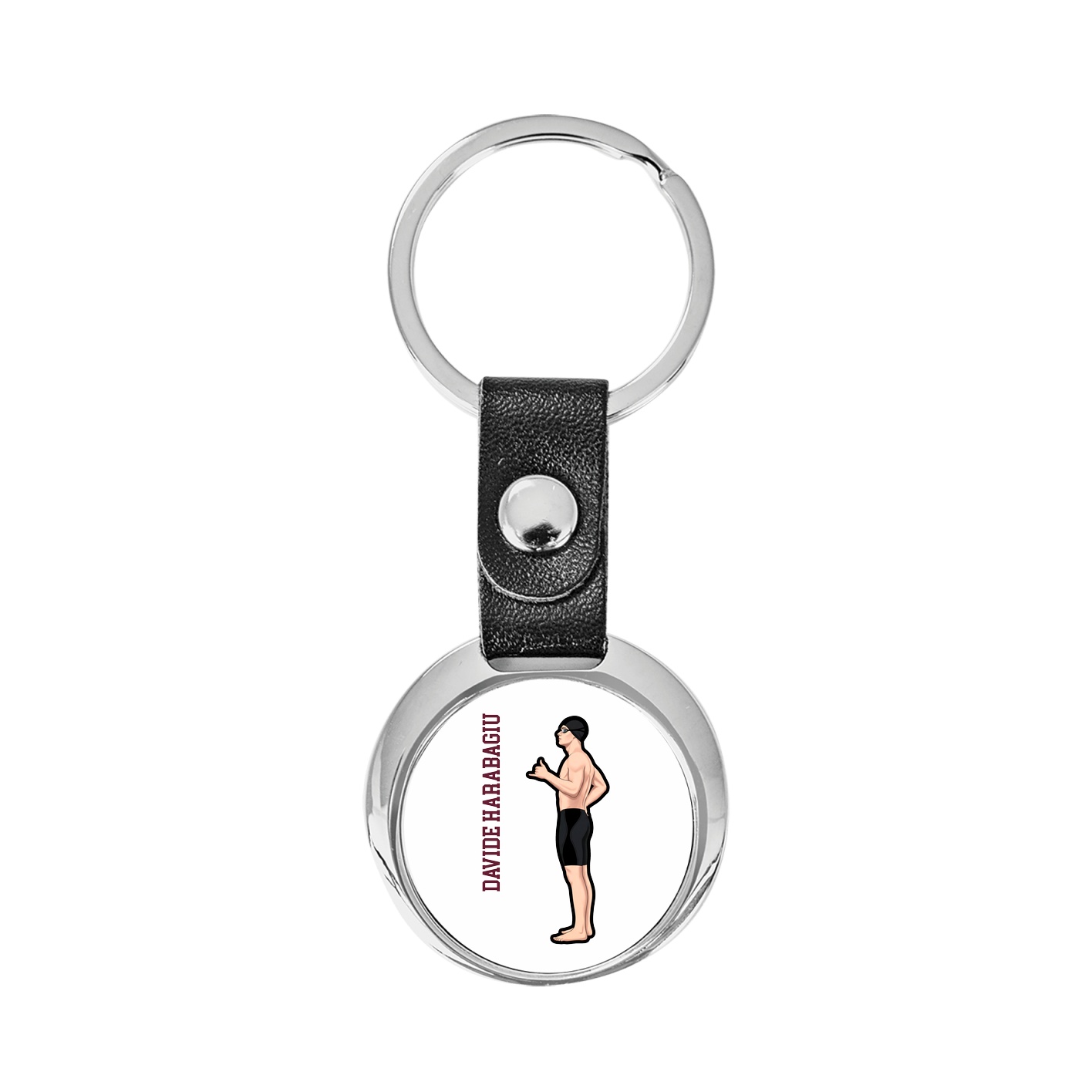 Key Chain — Name Vertical in Classic