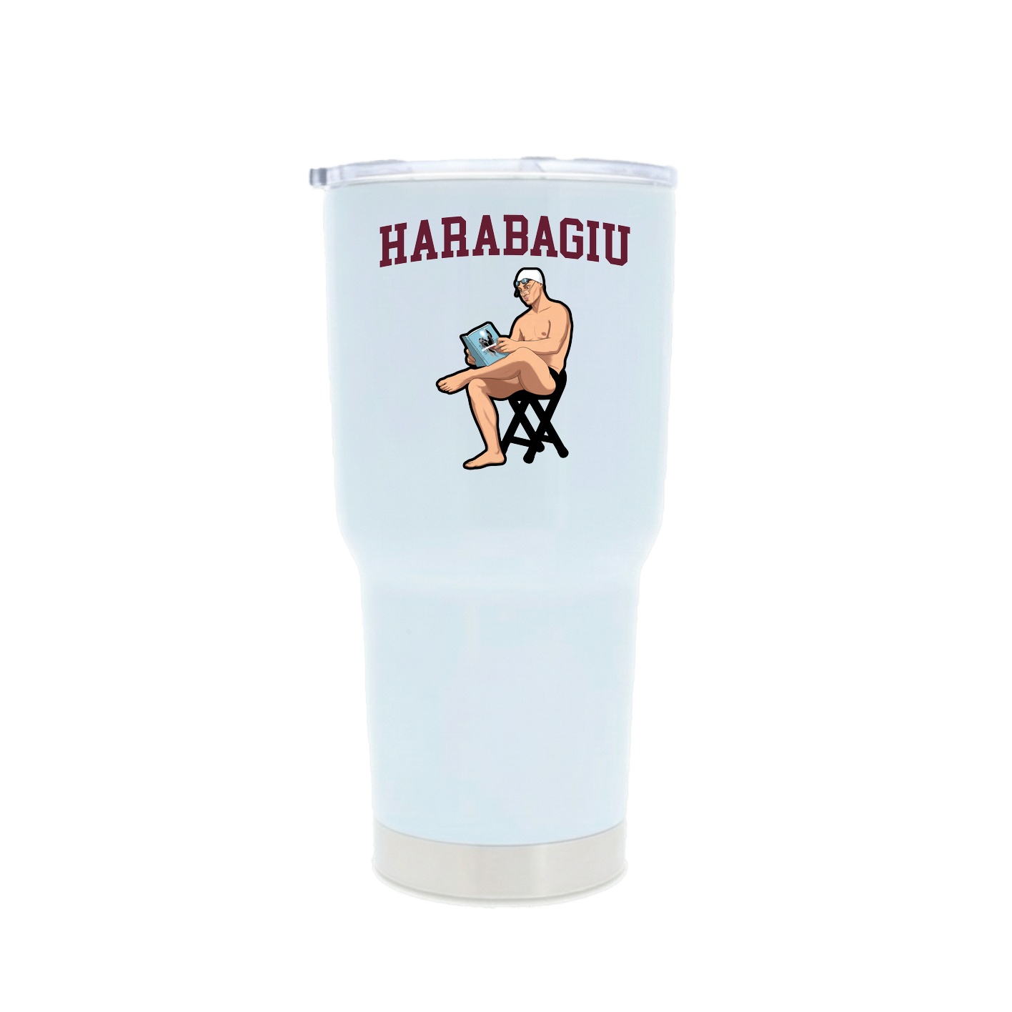 30oz Stainless Steel Tumbler — Shirsey in White