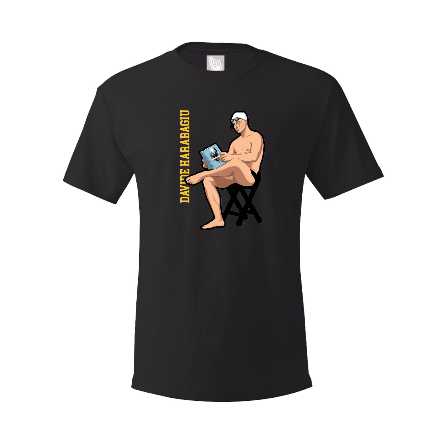 Tee — Name Vertical in Black