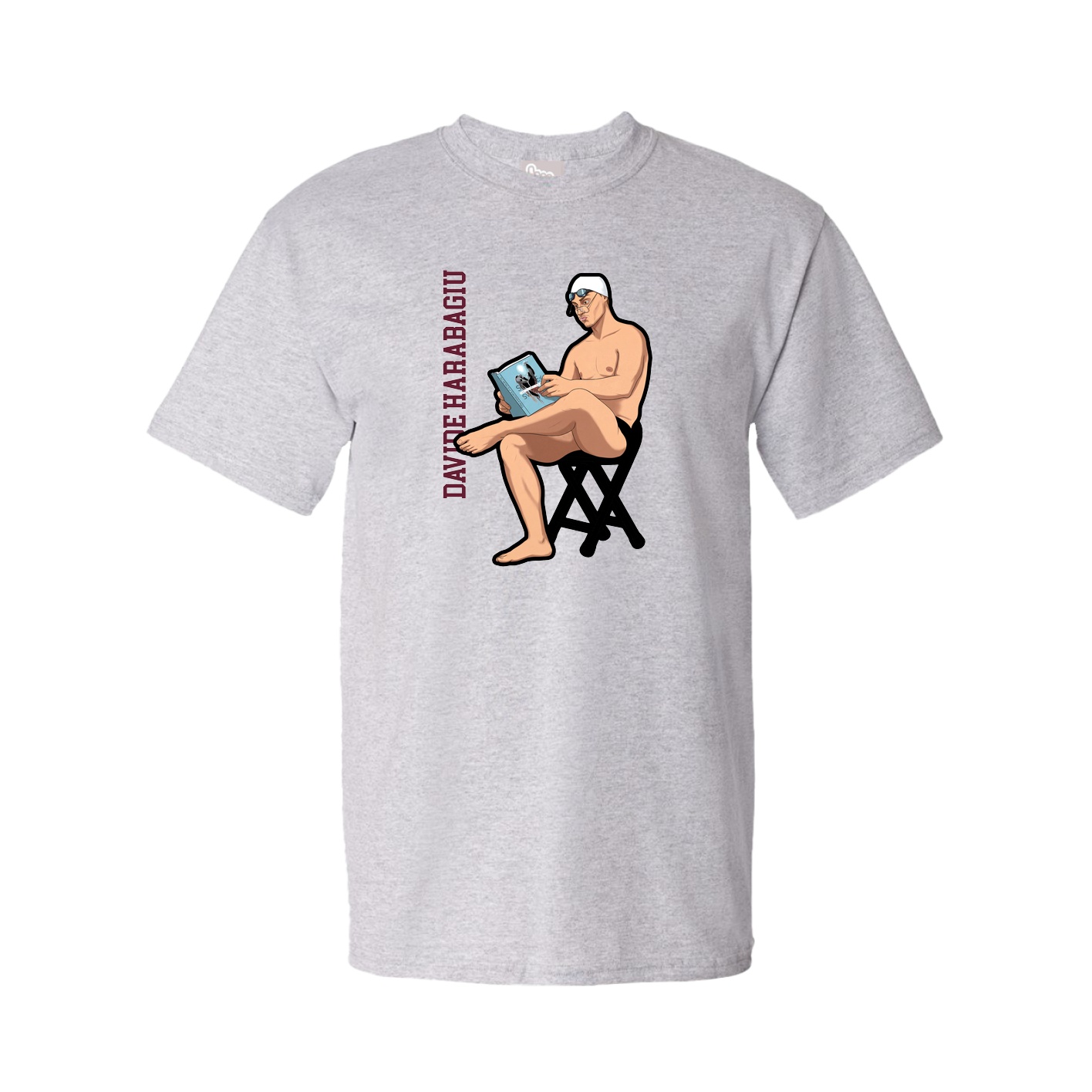 Tee — Name Vertical in Grey
