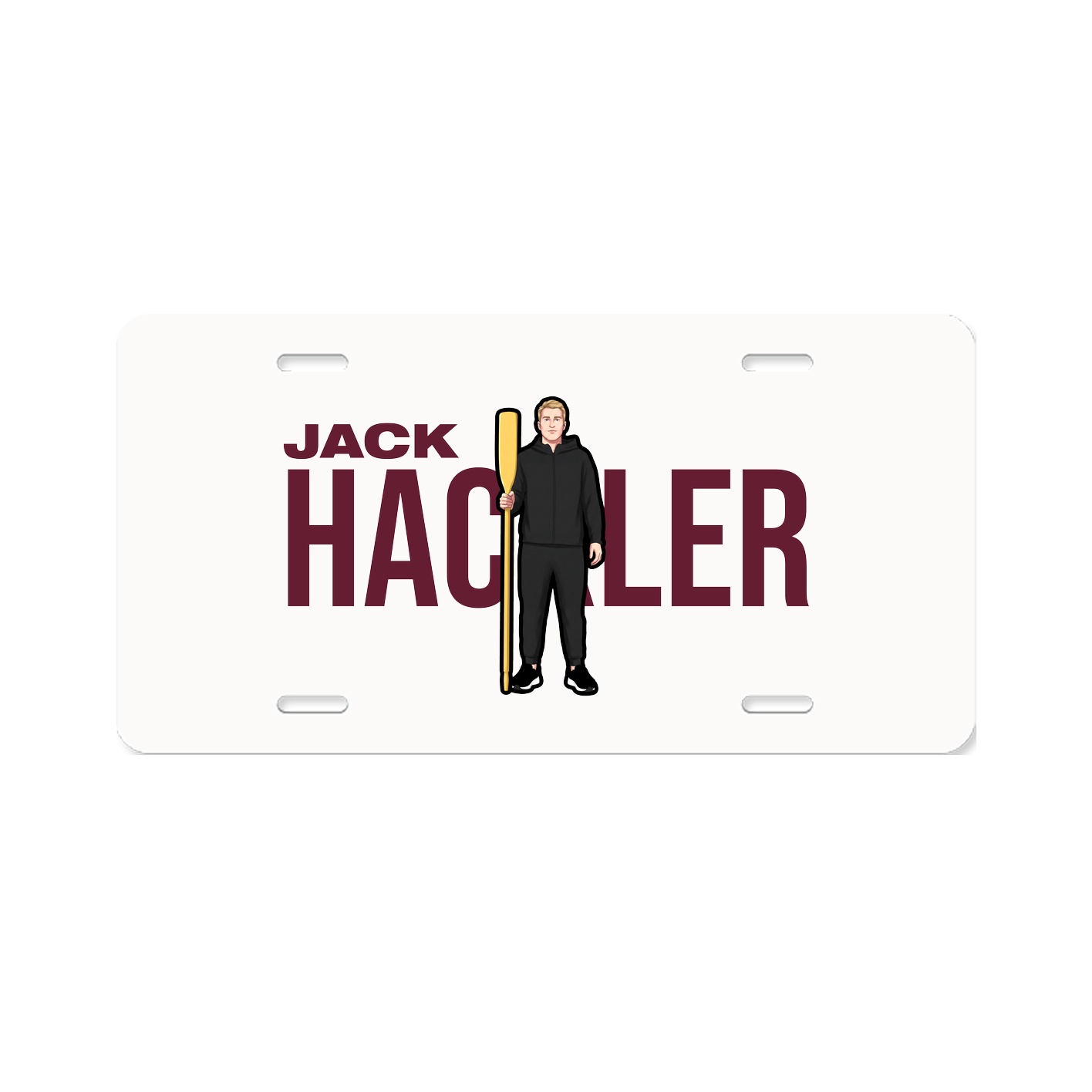 License Plate — Player Name in Classic