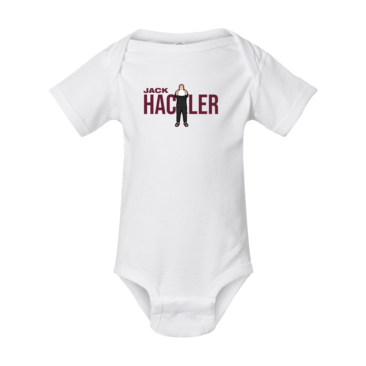 Baby Onesie — Player Name in White