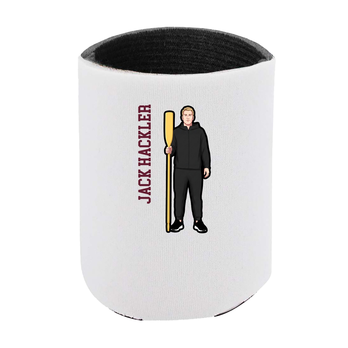 Can Holder — Name Vertical in White