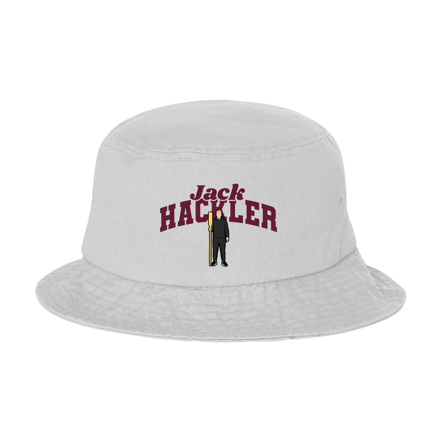 Bucket Cap — Signature Arch in White