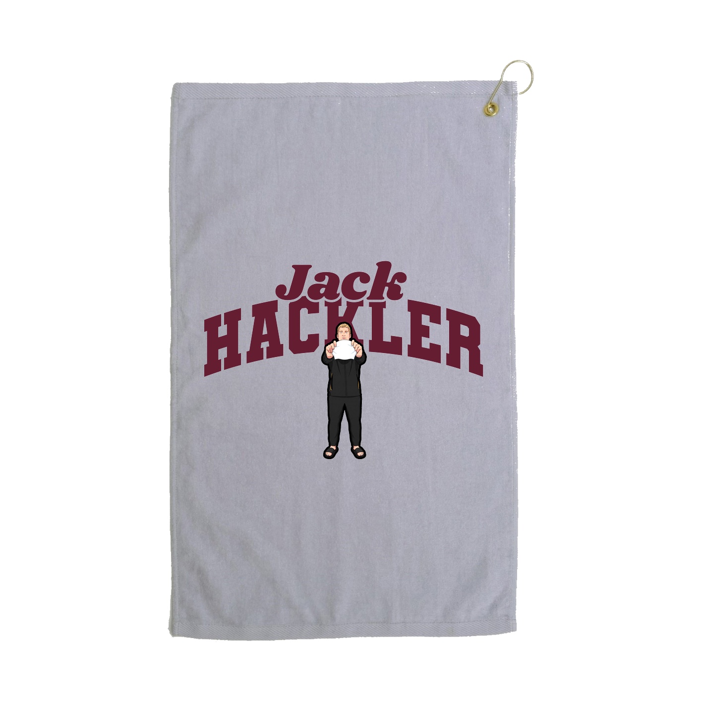 Golf Towel — Signature Arch in Grey