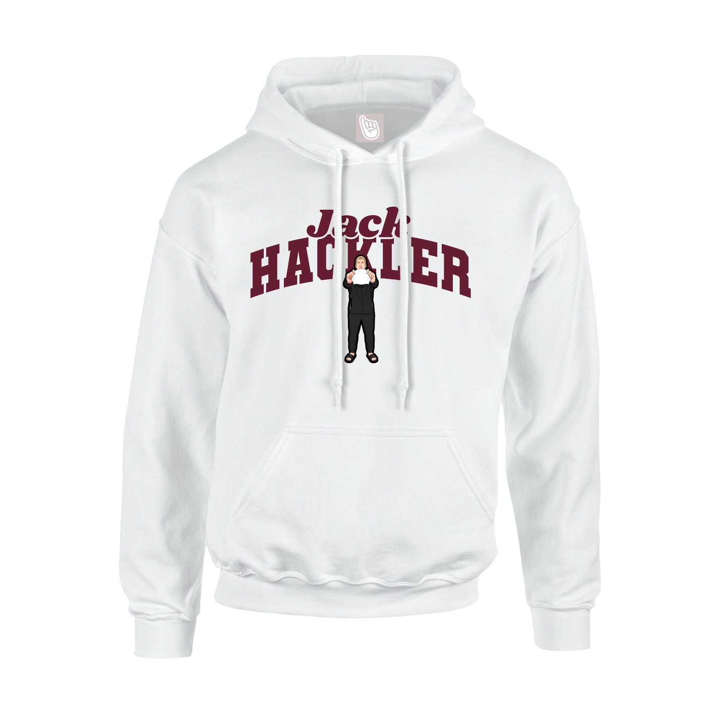 Hoodie — Signature Arch in White