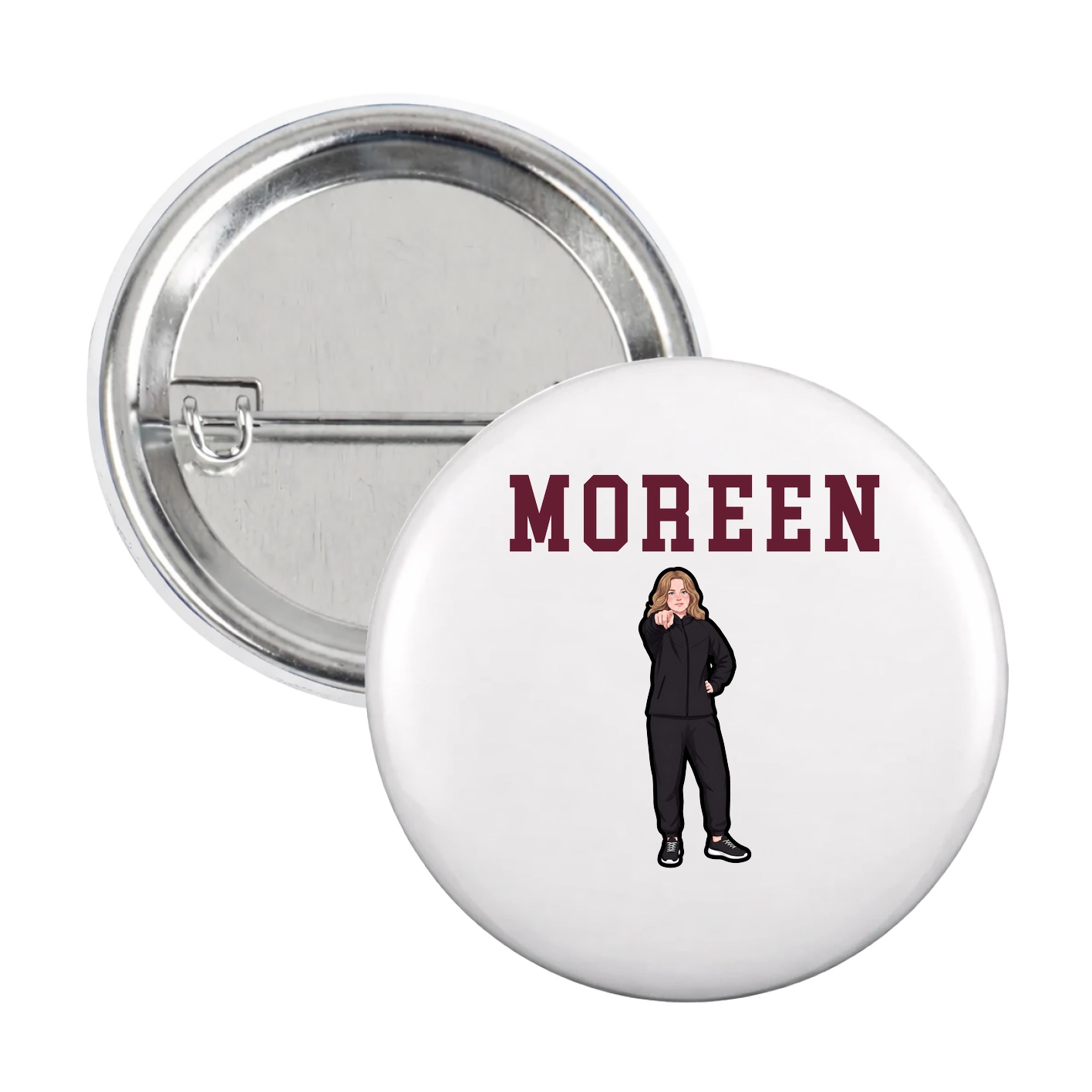 Game Day Button — Shirsey in White