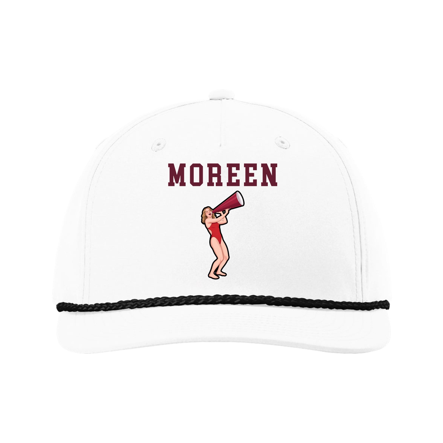Five-Panel Classic Rope Cap — Shirsey in White