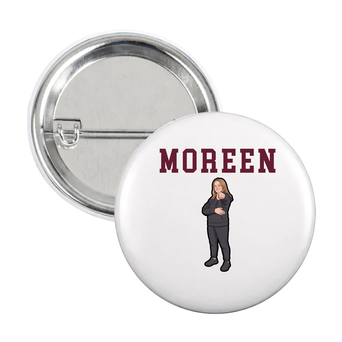 Game Day Button — Shirsey in White