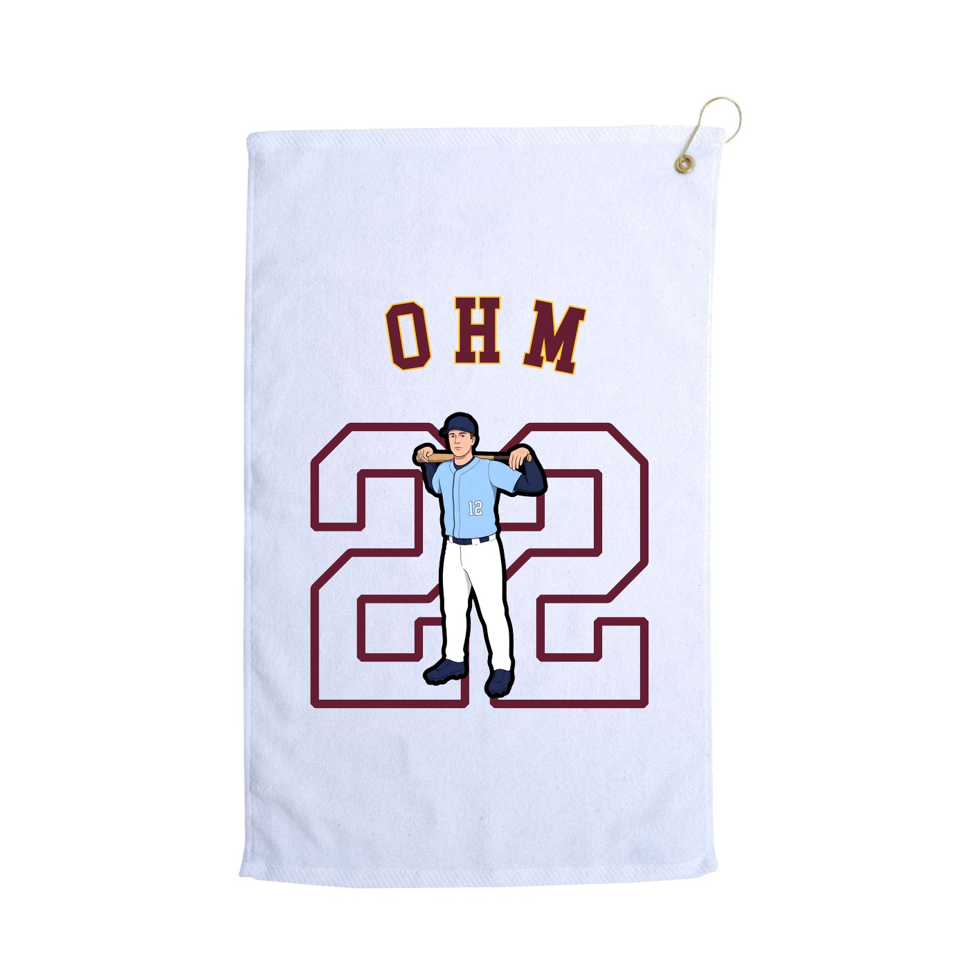 Golf Towel — Shirsey Arch in White