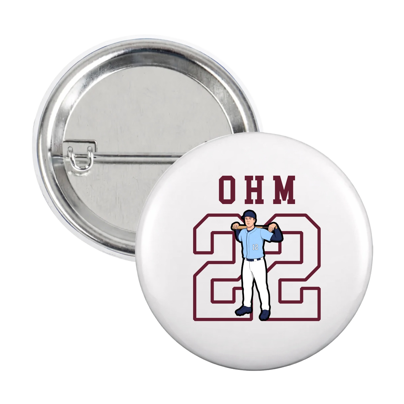 Game Day Button — Shirsey in White