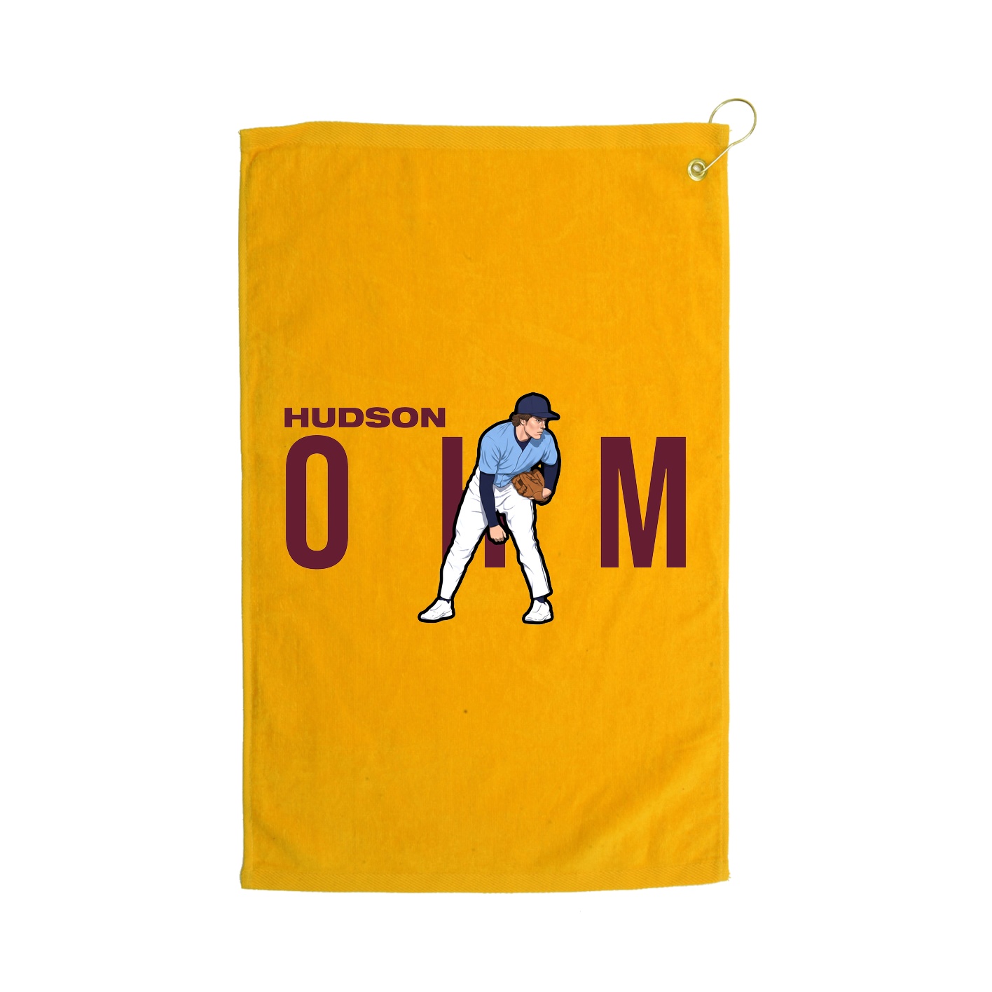 Golf Towel — Player Name in Gold