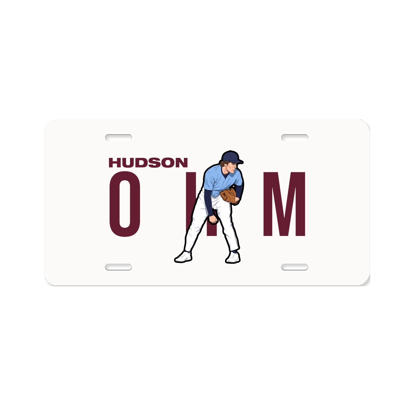 License Plate — Player Name in Classic
