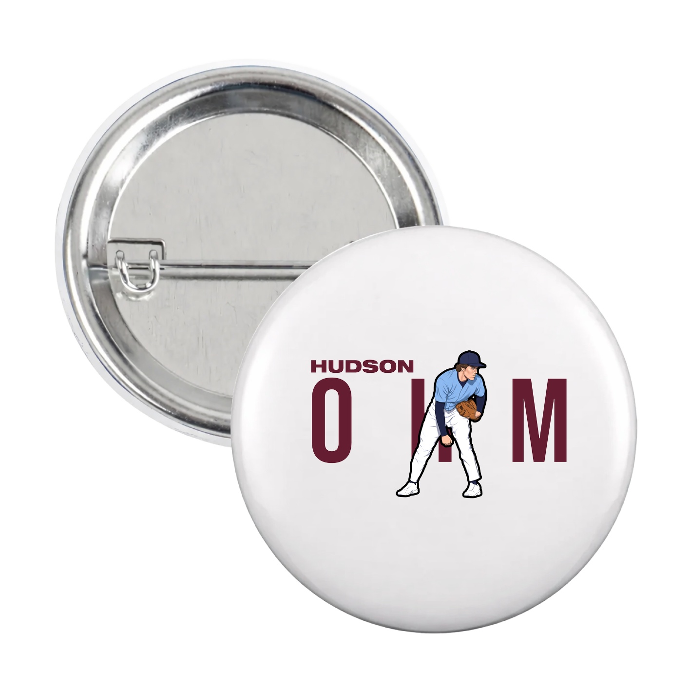 Game Day Button — Player Name in White