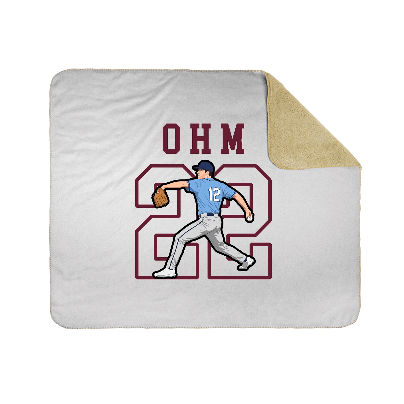 Throw Blanket — Shirsey in White
