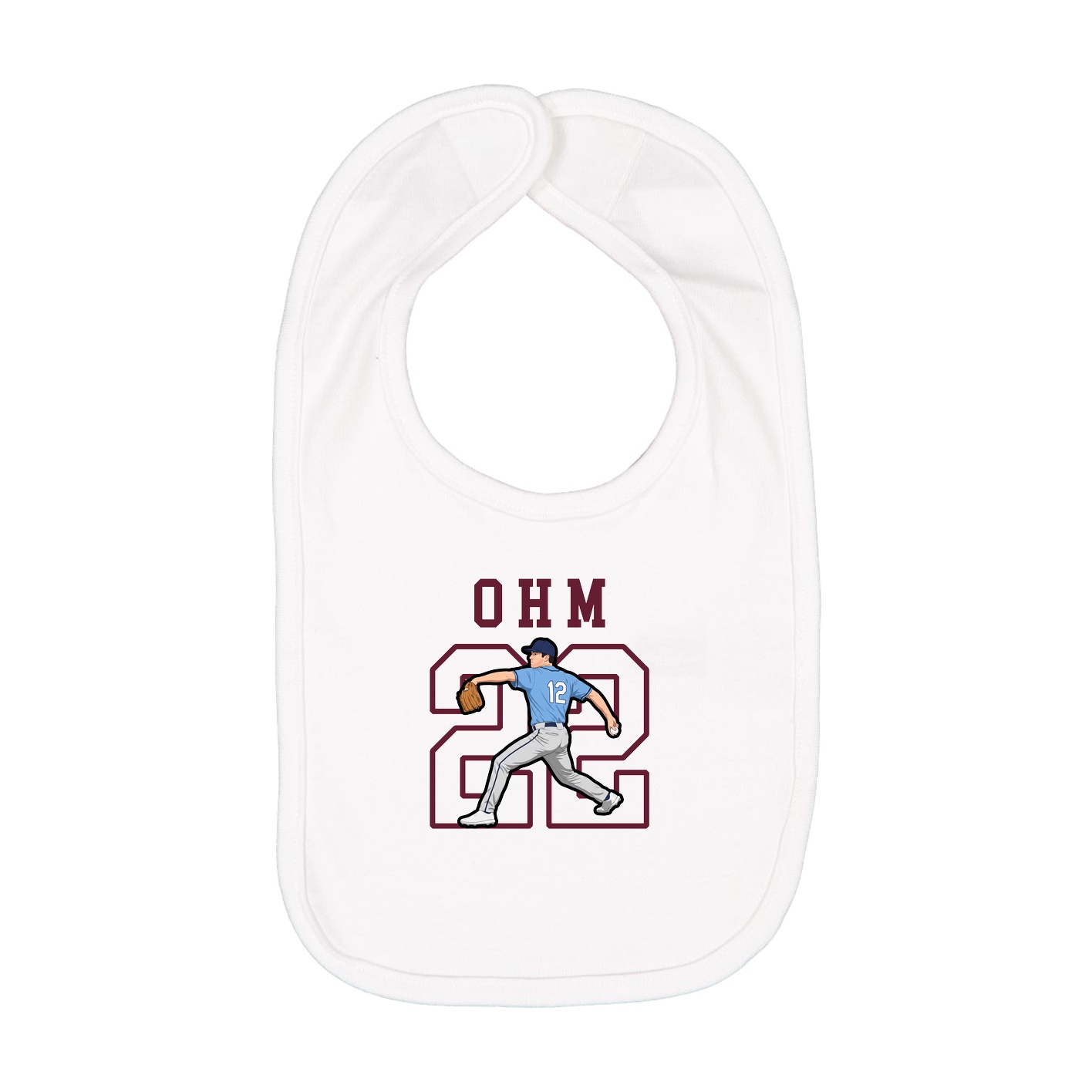 Infant Bib — Shirsey in White
