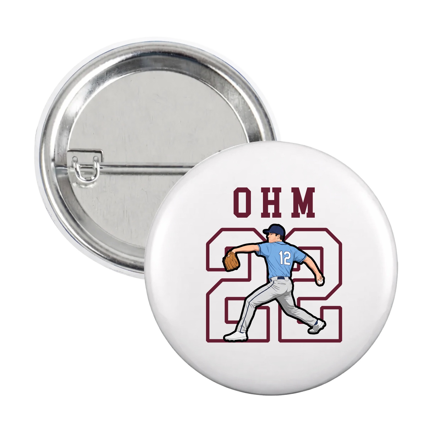 Game Day Button — Shirsey in White