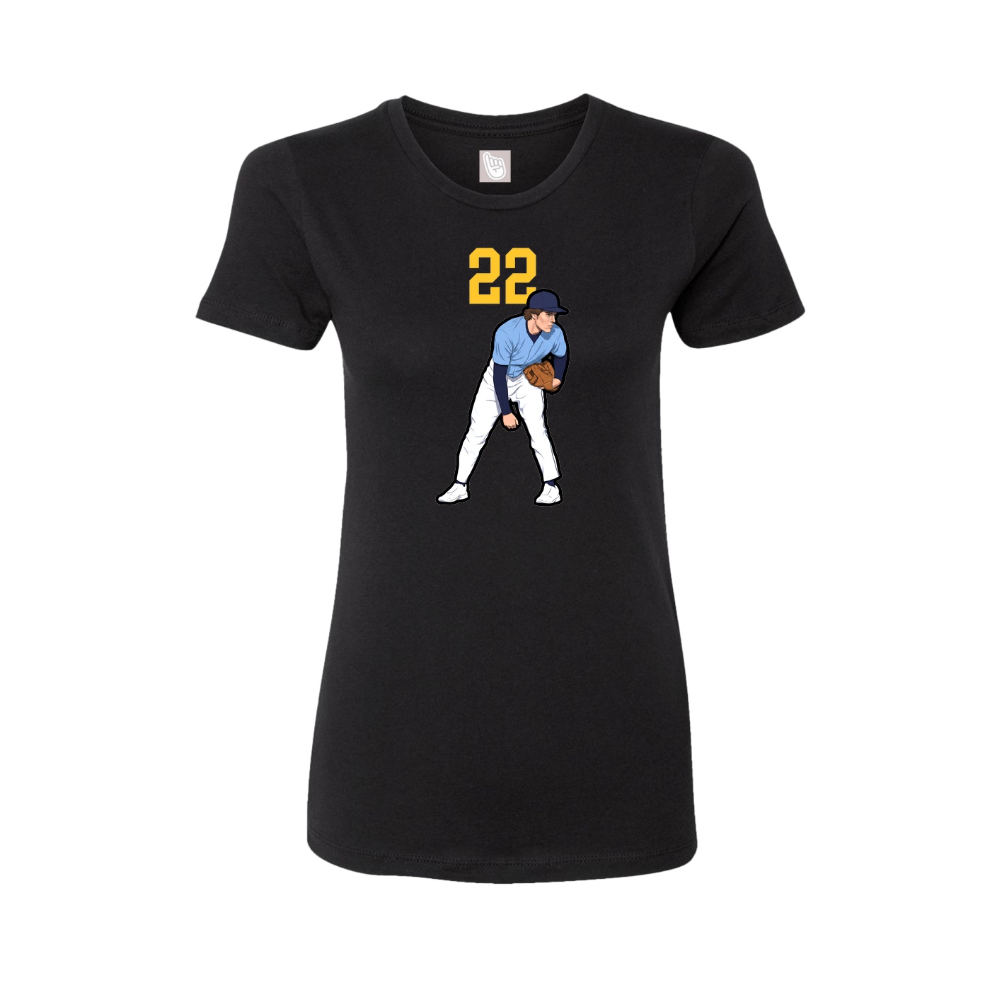 Womens Tee — Number Top in Black