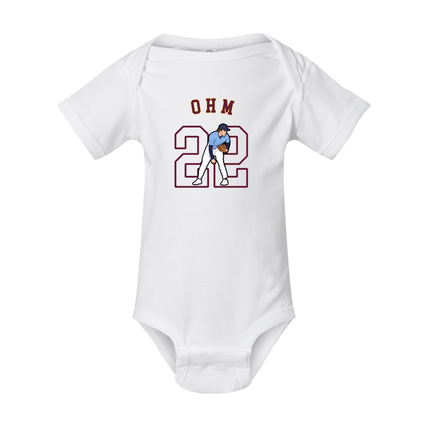 Baby Onesie — Shirsey Arch in White