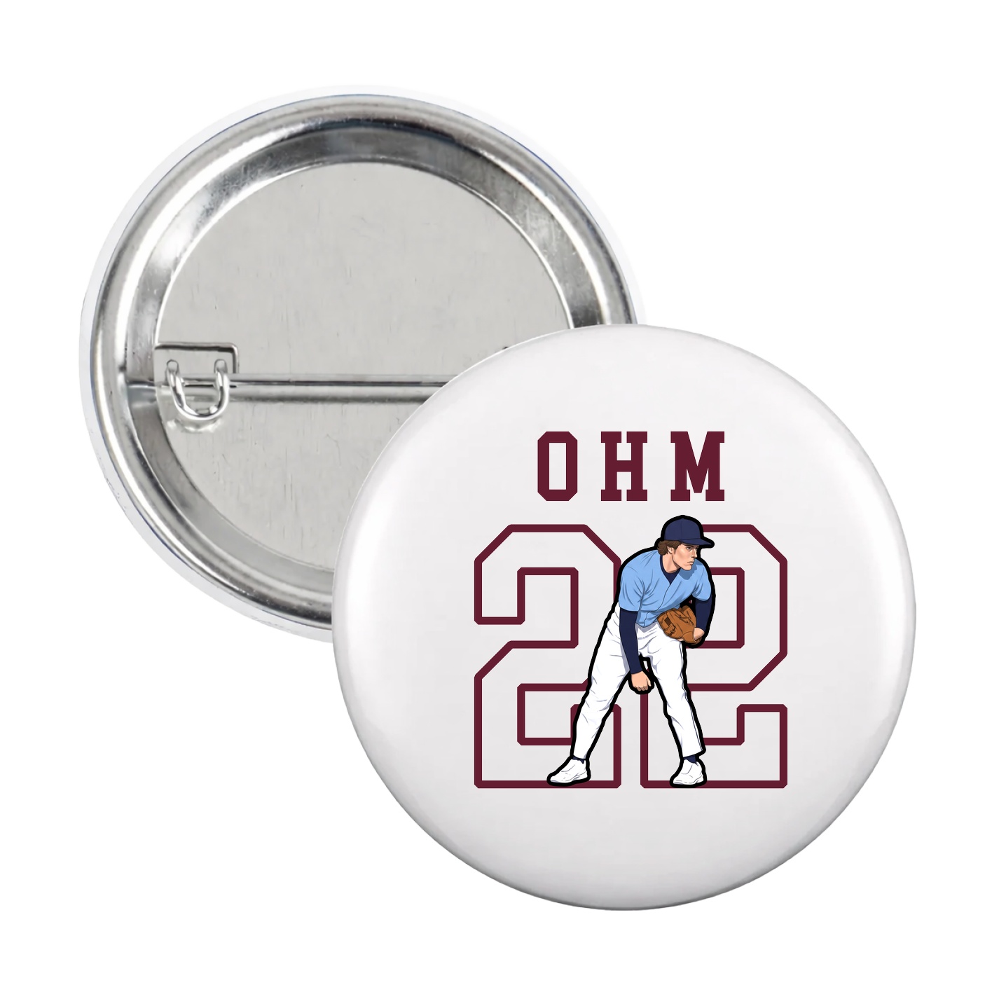 Game Day Button — Shirsey in White