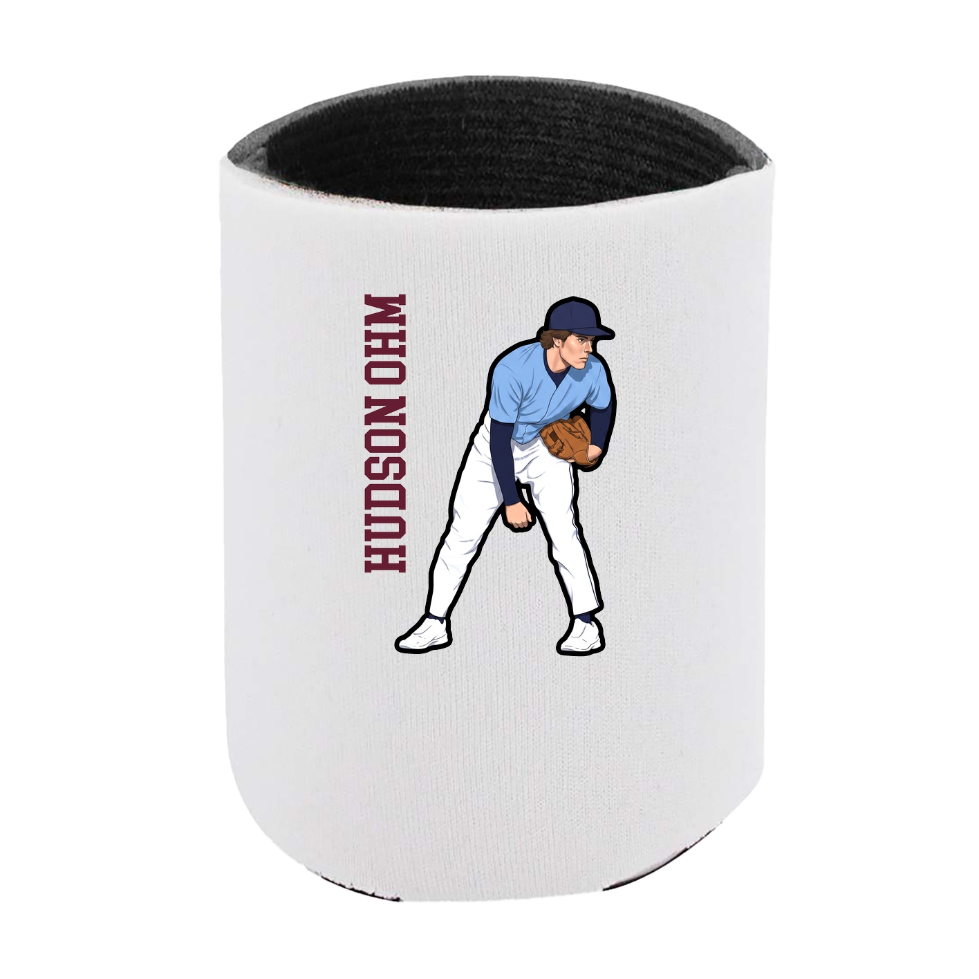 Can Holder — Name Vertical in White