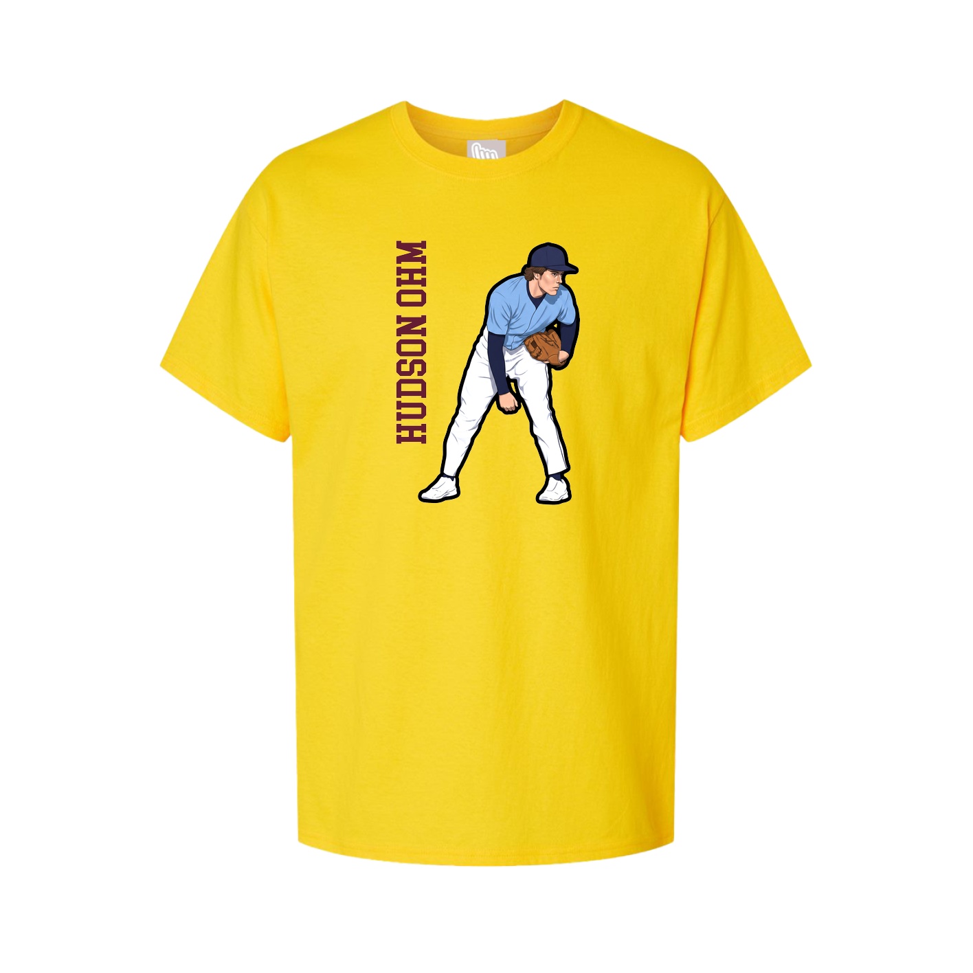 Tee — Name Vertical in Gold