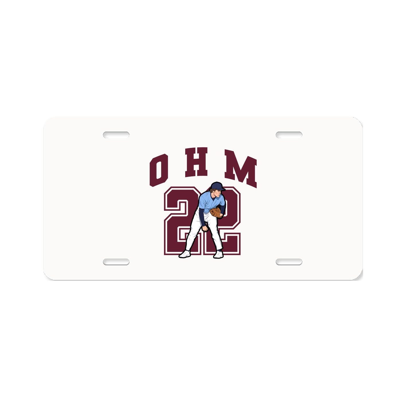 License Plate — Number in Classic