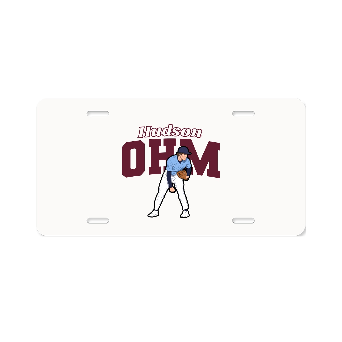 License Plate — Name Arch in Classic