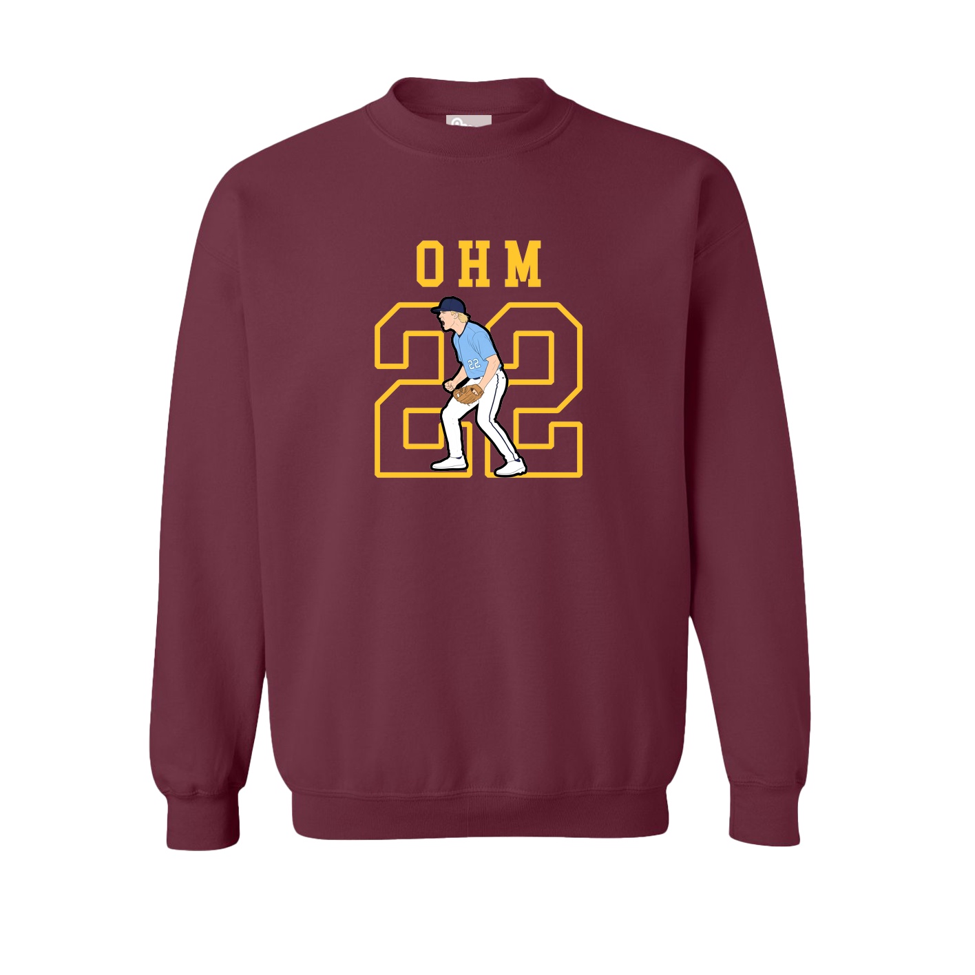 Fleece Crew — Shirsey in Maroon