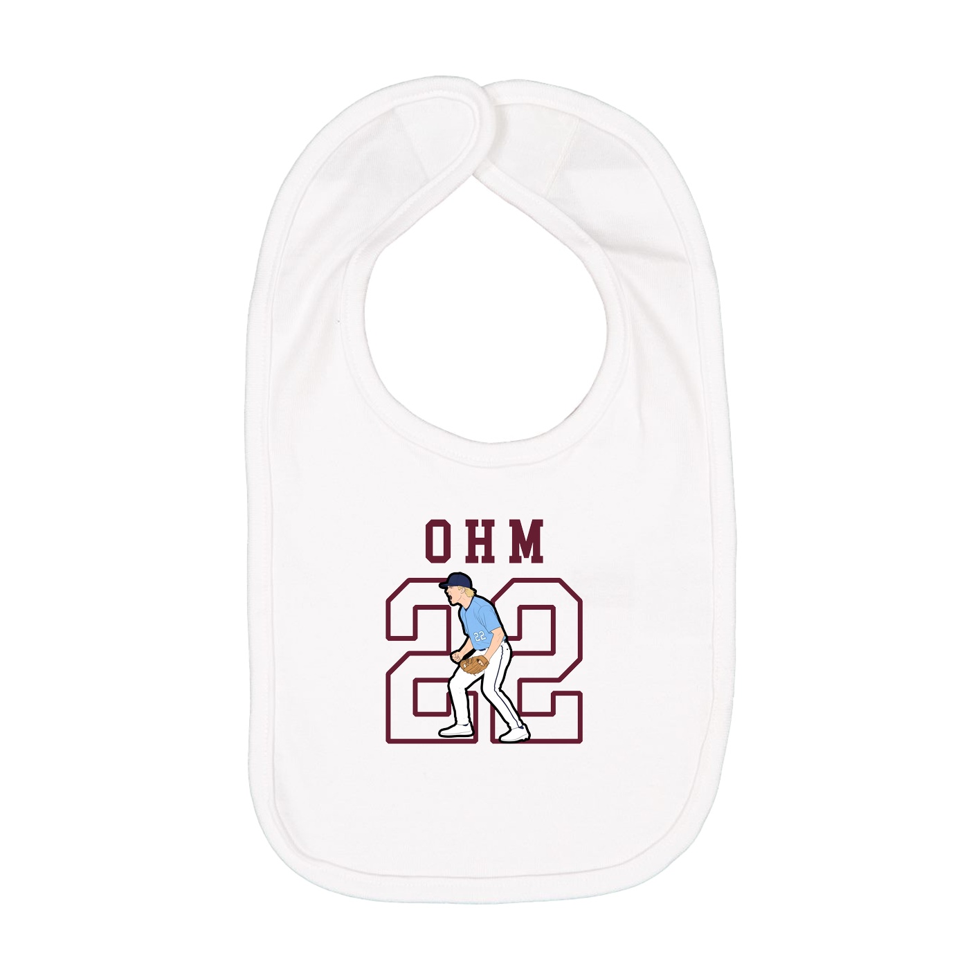 Infant Bib — Shirsey in White