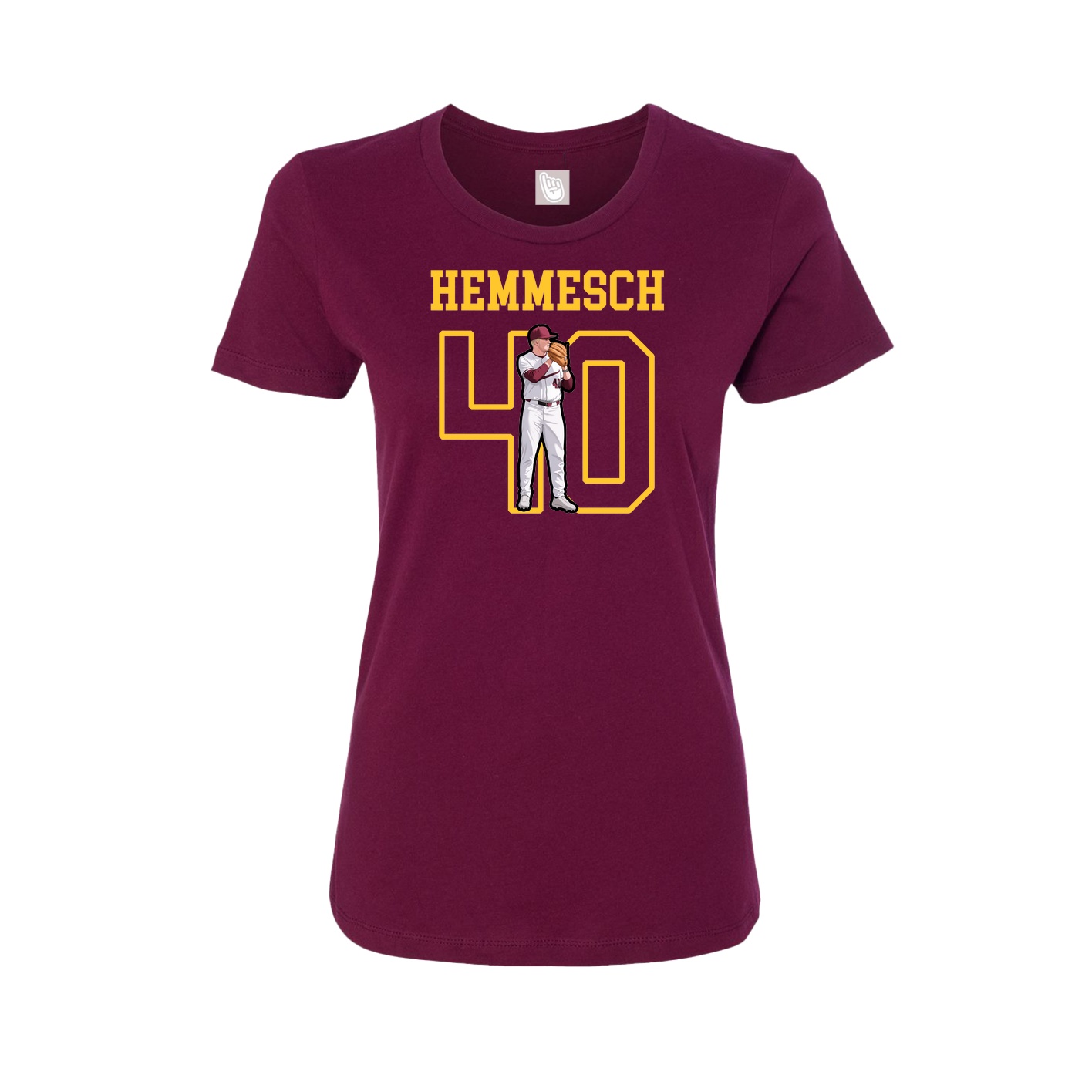 Fitted Women's Tee — Shirsey in Maroon